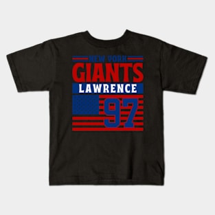 New York Giants Lawrencee 97 American Flag Football Kids T-Shirt